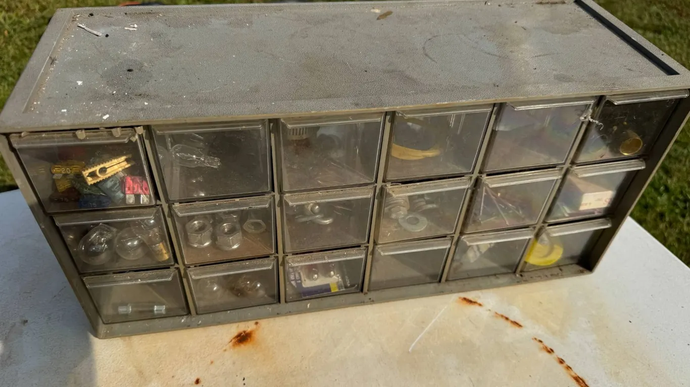 Metal Storage Unit with Drawers