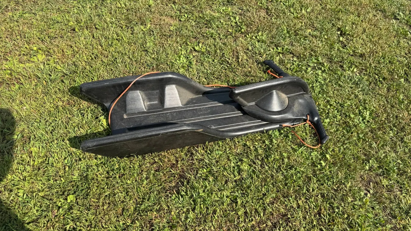 Black Plastic Tri-Sled