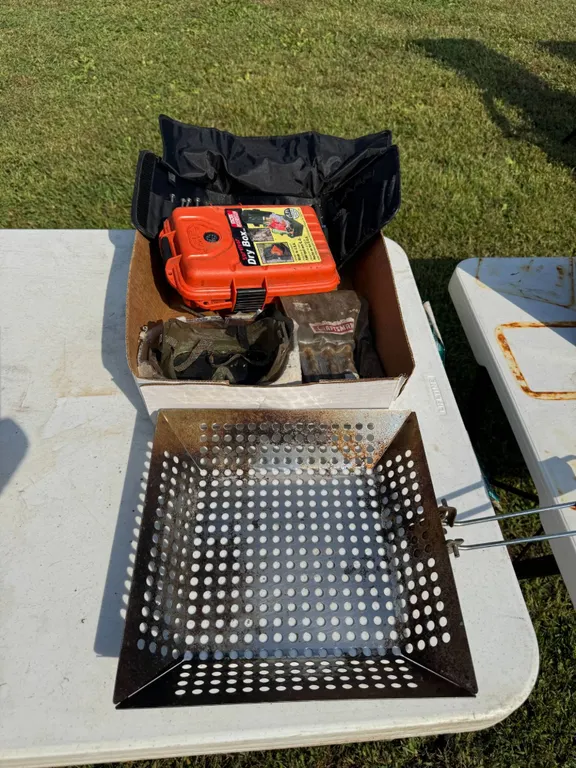 Grill Basket & Tools Lot