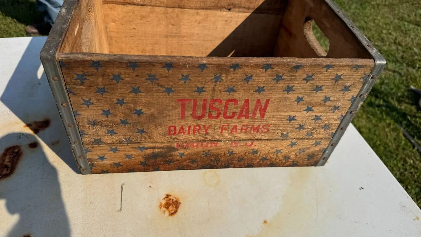 Tuscan Dairy Farms Wood Crate