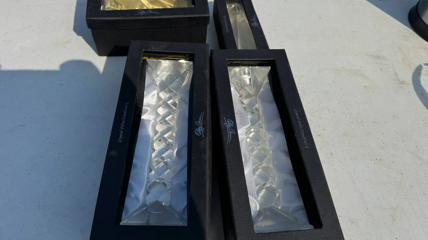 Boxed Crystal Candleholders