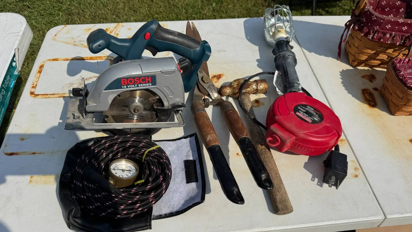 Tool Lot with Bosch Saw