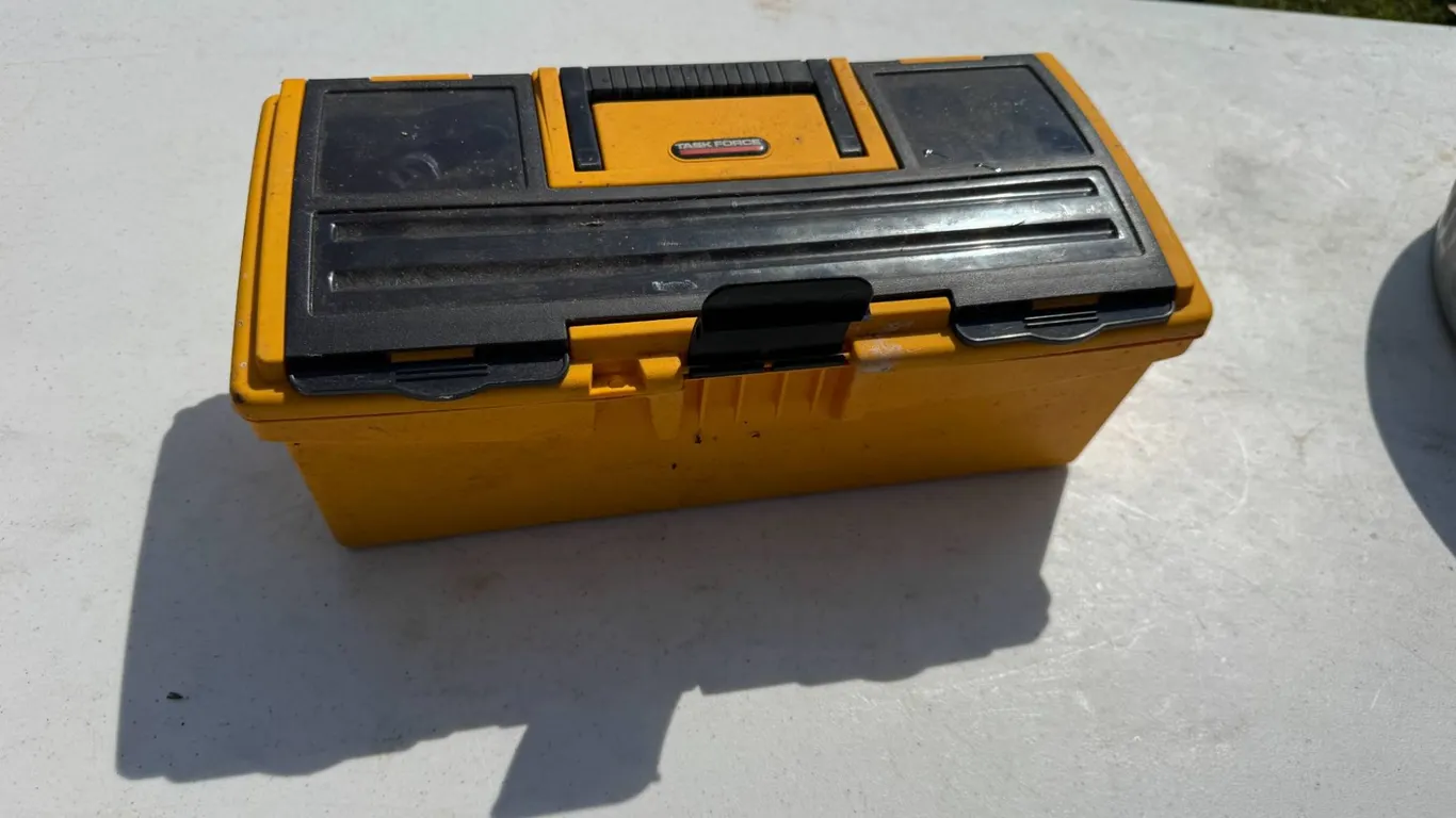 Yellow Plastic Tool Box