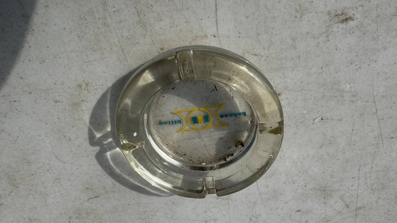 Glass Ashtray with Logo