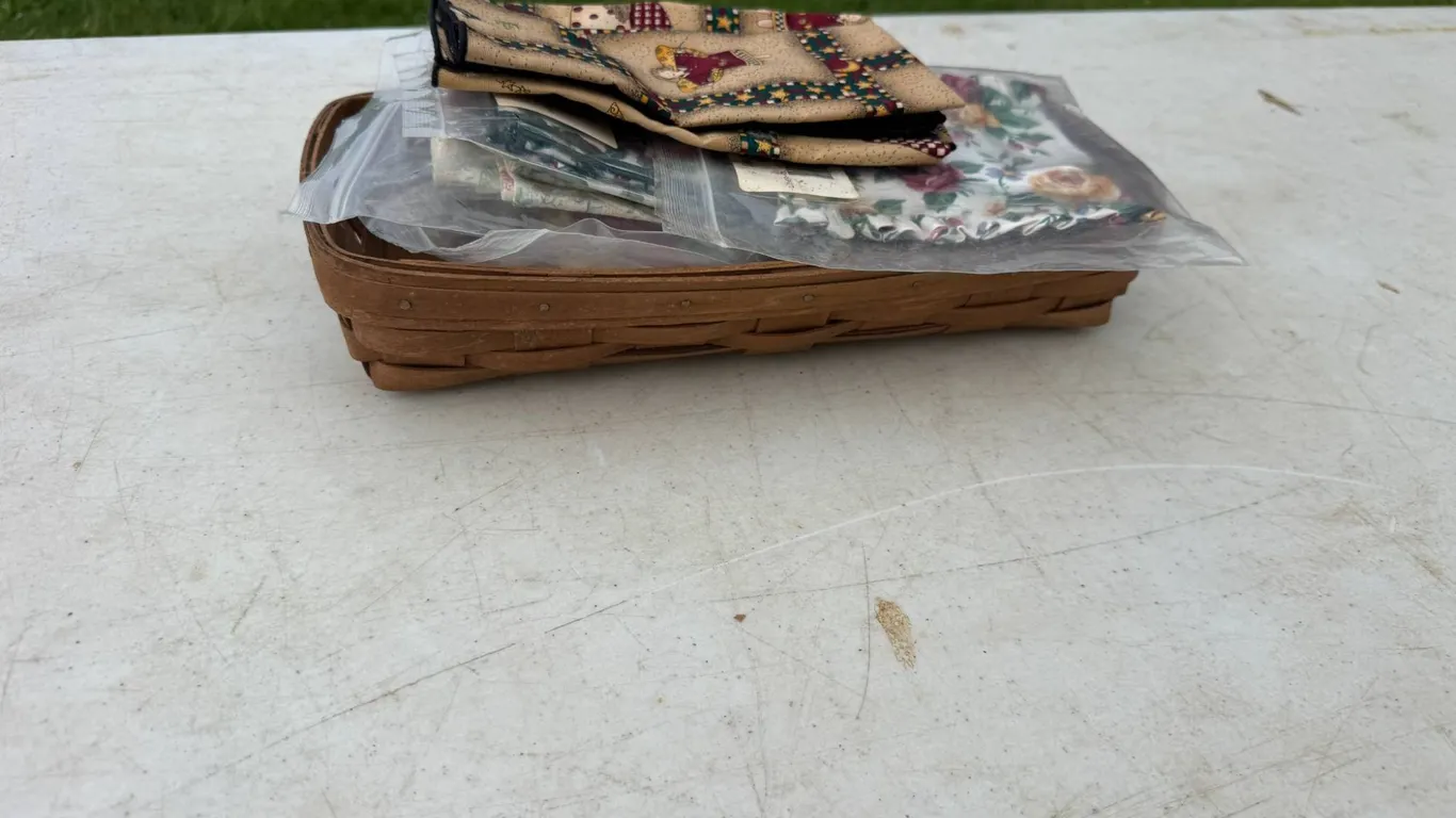Longaberger Basket w/ Fabric