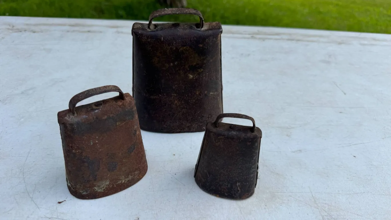 3 Metal Cowbells