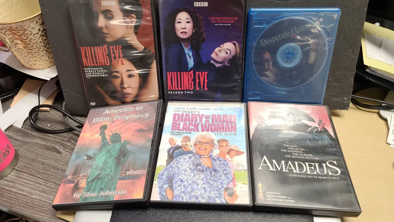 6 DVD and Blu-Ray Titles Including Killing Eve Seasons 1-2, Desperate Hours, Amadeus, and More
