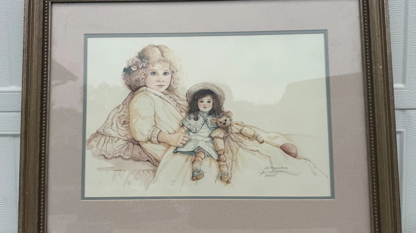 Jan Hagara Larka Signed 1992 Print #668 COA