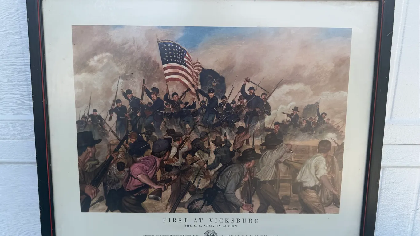 First at Vicksburg U.S. Army Framed Print