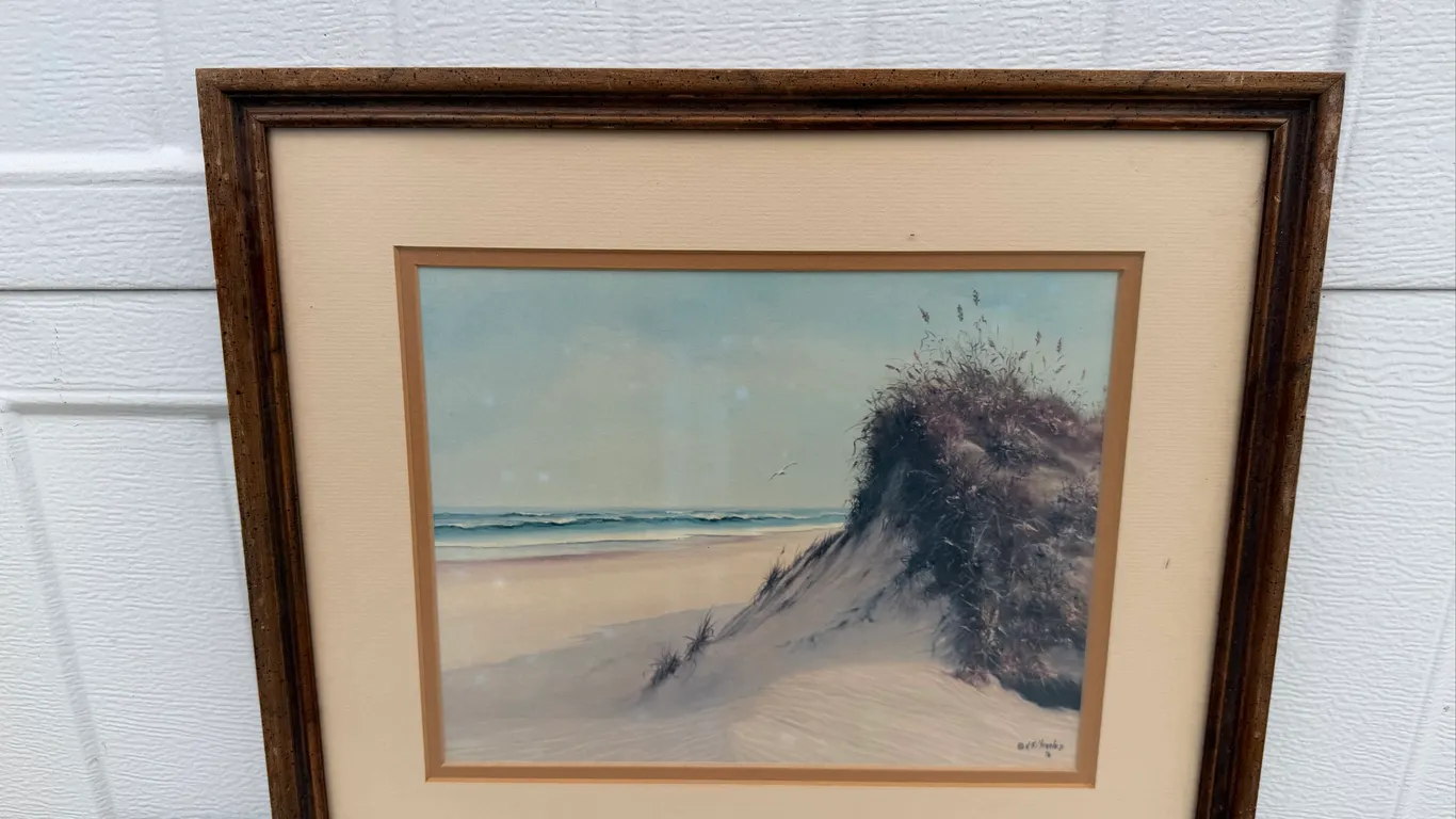 V.F. Morales 1976 Beach Dunes Artwork