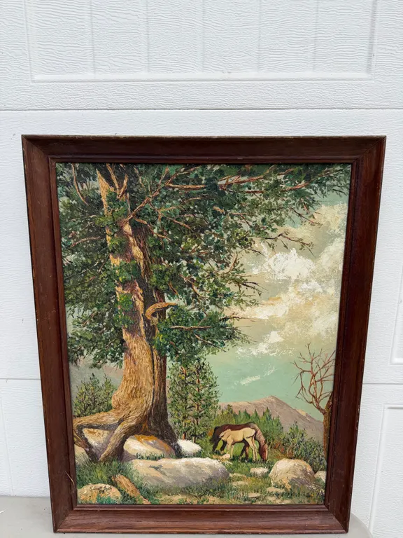 R. Scott Bush 1957 Horse Landscape Painting
