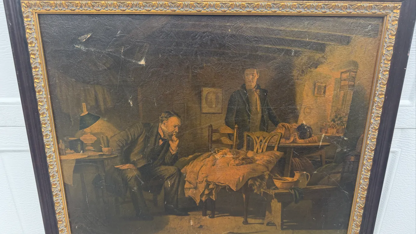 The Doctor Victorian Medical Scene Framed Print