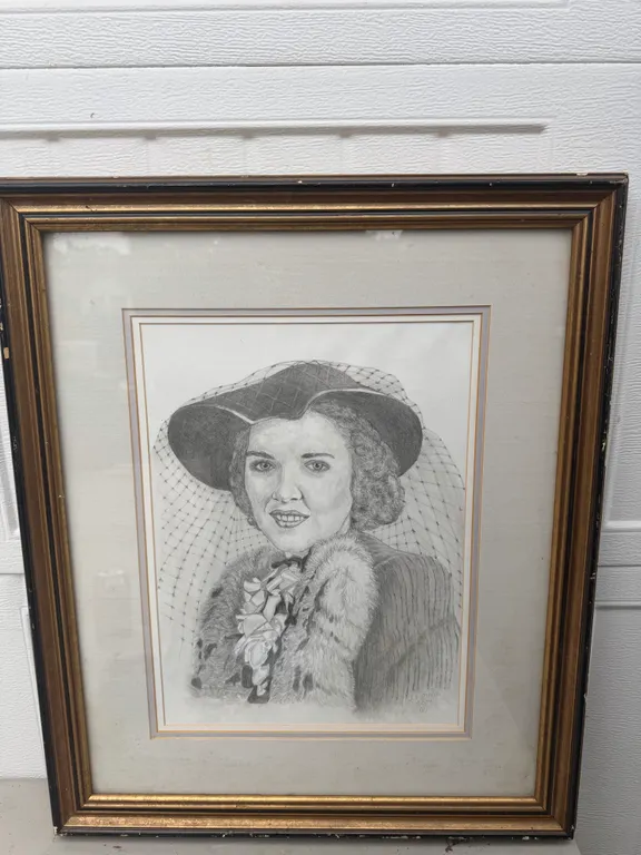 J.E. Mann 2009 Signed Graphite Portrait