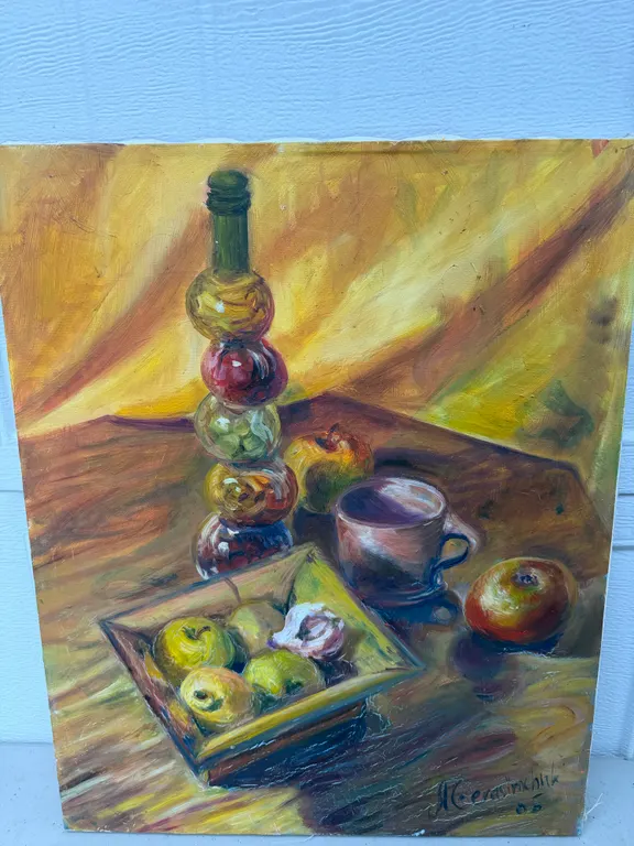 Signed Gerasimchuk Still Life Painting