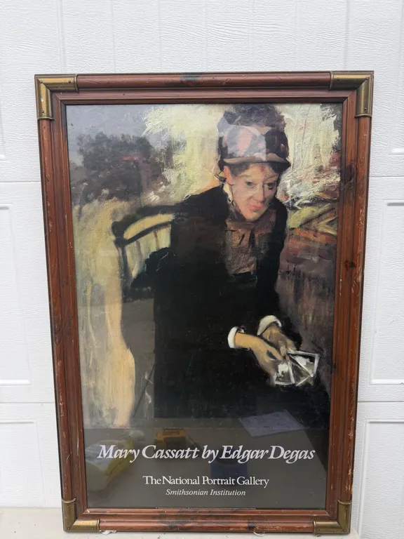 Mary Cassatt by Edgar Degas Framed Poster