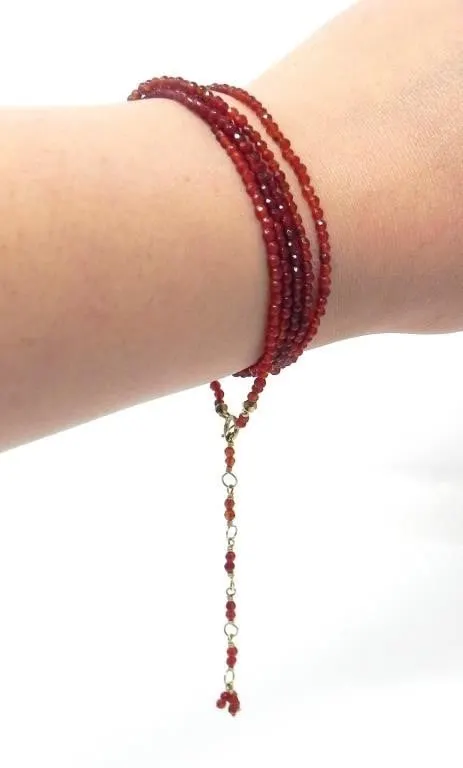 ANNE SPORTUN WRAP BRACELET W/ 18KT CLASP
