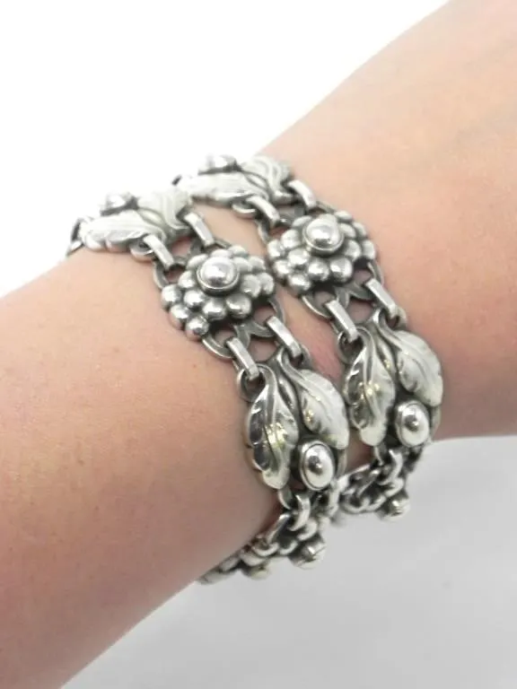 GEORG JENSEN STERLING SILVER DENMARK BRACELET 65g