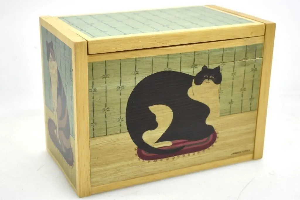 WOOODEN WARREN KIMBLE ART TRINKET BOX
