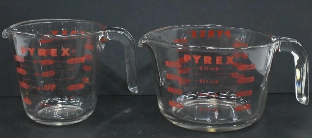 PYREX MEASURING CUPS