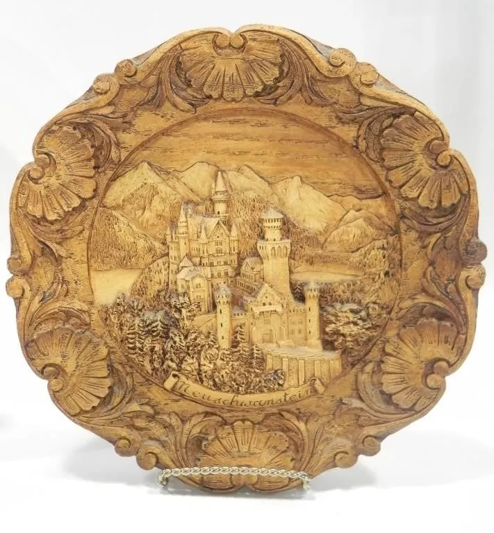 GERMAN 3D WOOD CARVED WALL DECORATIVE