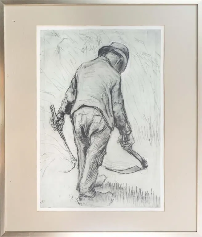 VINCENT VAN GOGH "REAPER WITH SICKLE" PRINT