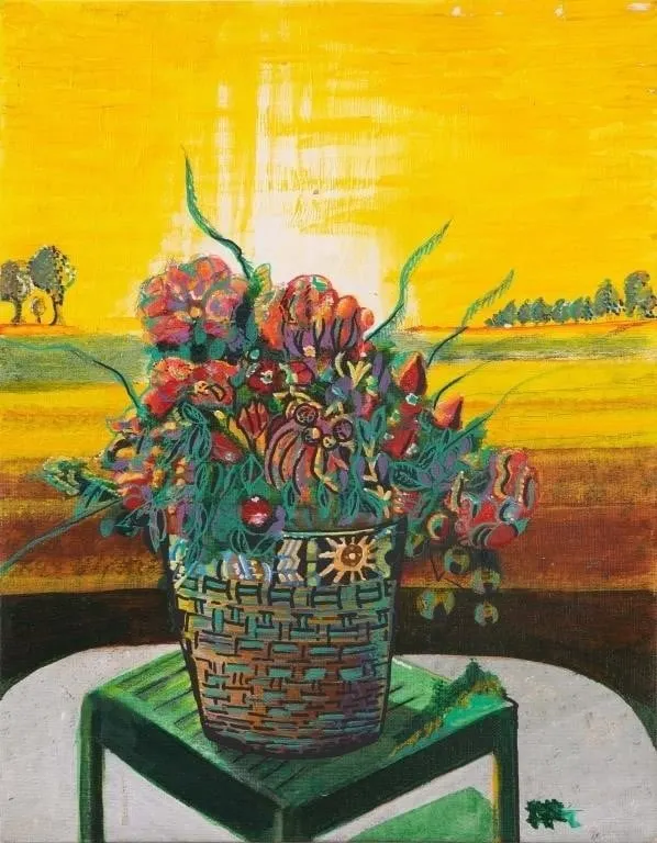 THOMAS W. PURCELL FLORAL STILL LIFE