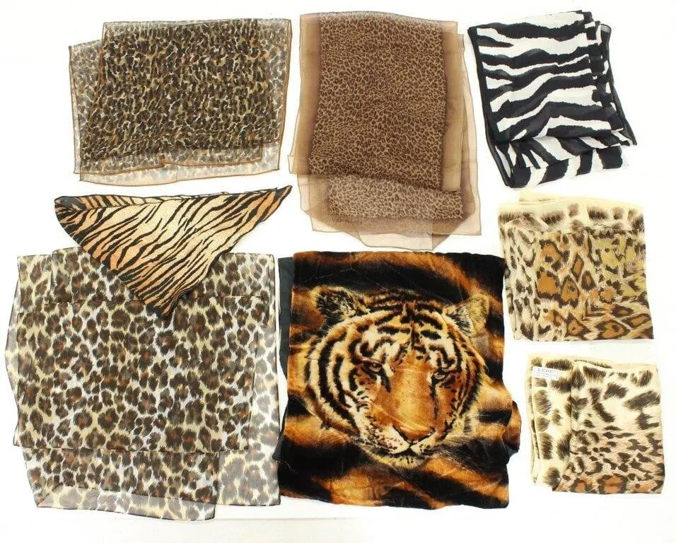 ANIMAL PRINT SQUARE & NECK SCARVES