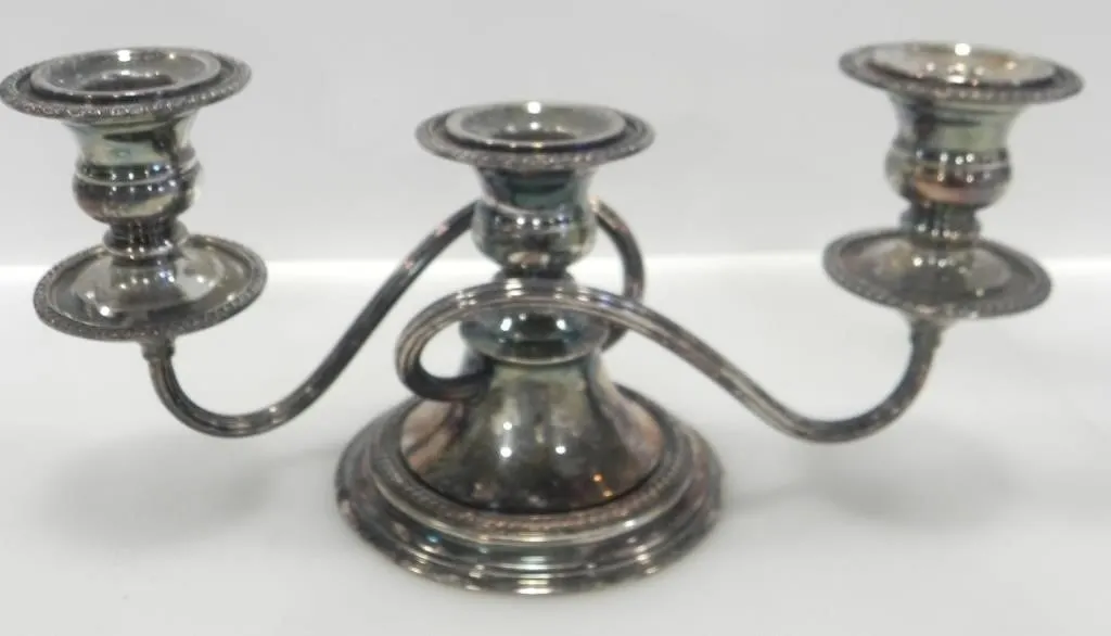 CAVENDISH SILVER P LATED CANDELABRA