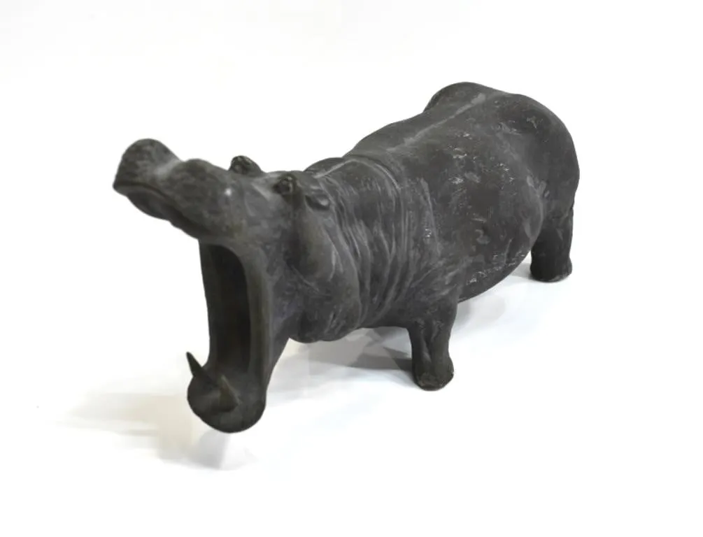 CERMAIC HIPPO FIGURINE