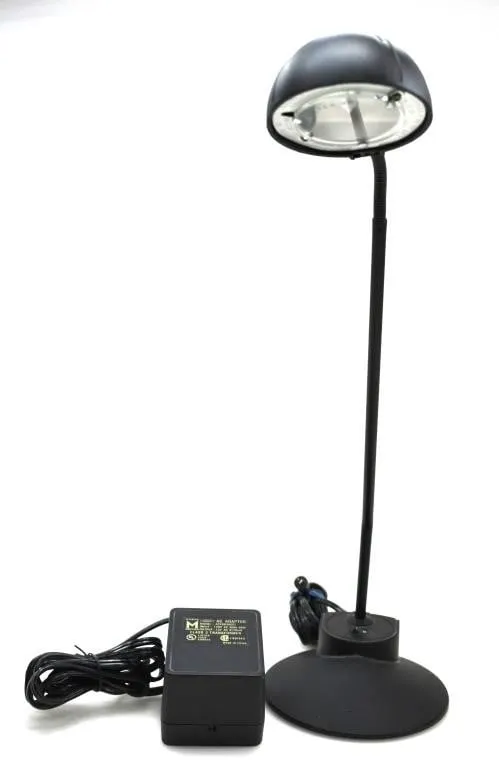 BLACK HALOGEN DESK LAMP