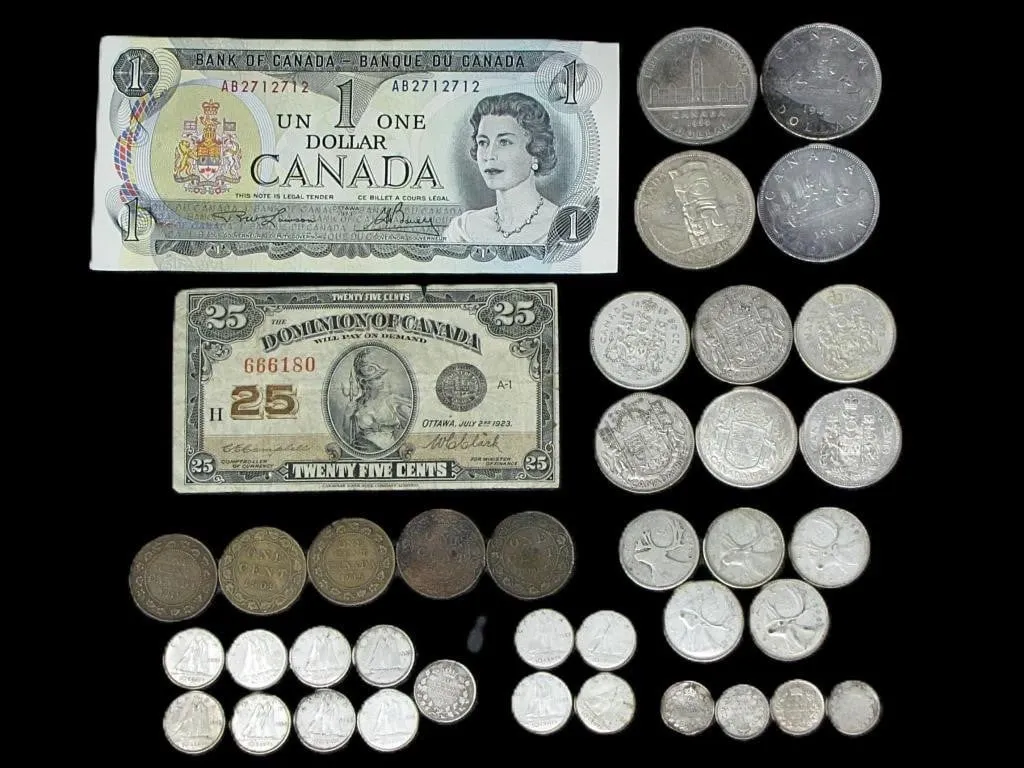 ASSTD. CANADIAN CIRCULATED SILVER CURRENCY 225.8g