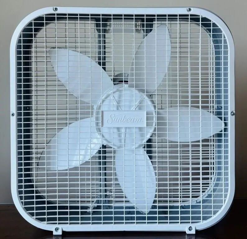 SUNBEAM WHITE 20" 3 SPEED BOX FAN