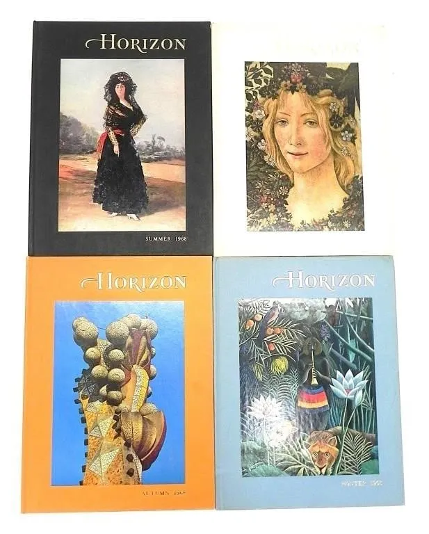 "HORIZON: A MAGAZINE OF THE ARTS" VOL.10 1968 1-4