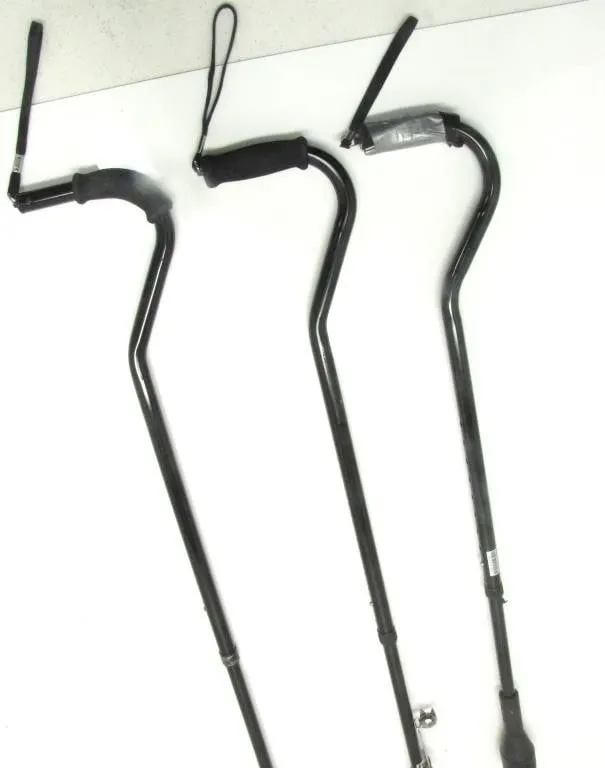 3 HEIGHT ADJUSTABLE WALKING CANES