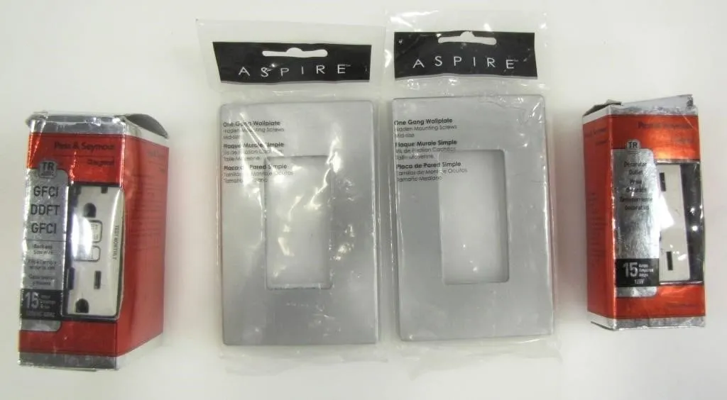 ASPIRE WALL PLATES AND SYMOUR SOCKETS