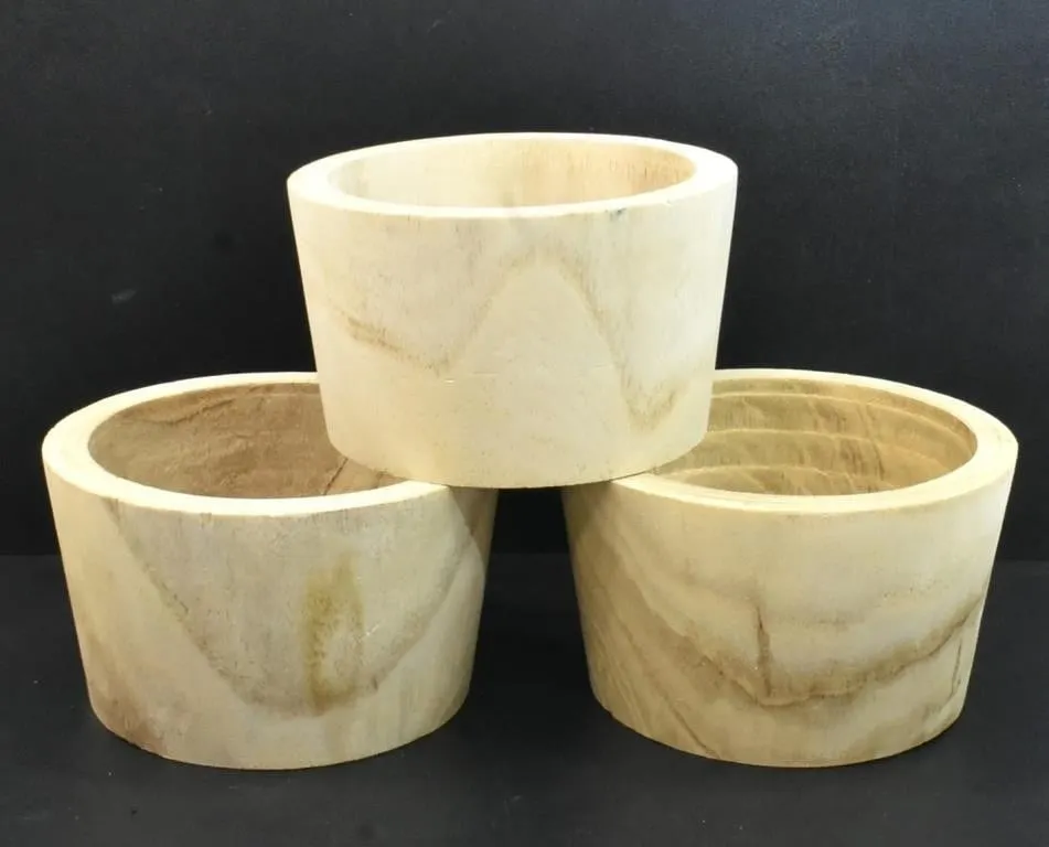 WOOD BOWLS / PLANTERS