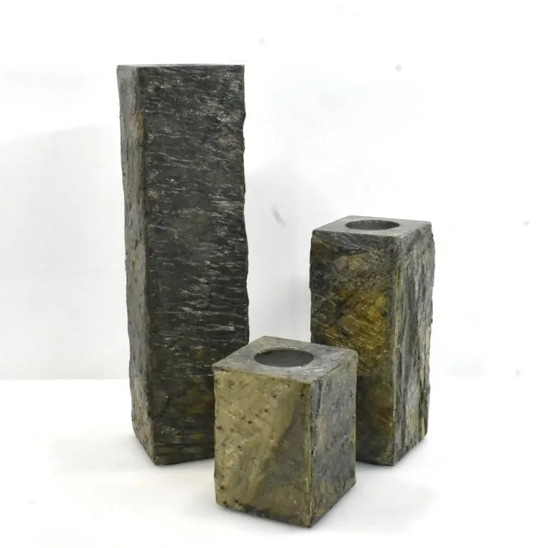 STONE TEA LIGHT HOLDERS