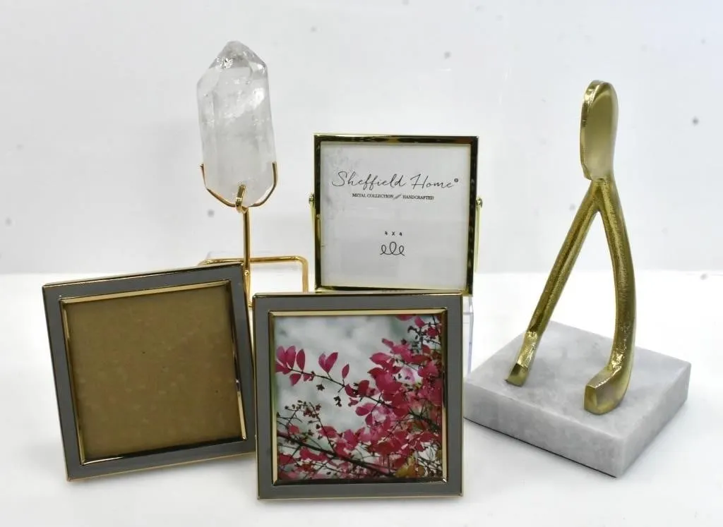 DECORATIVE WISHBONE, QUARTZ & FRAMES