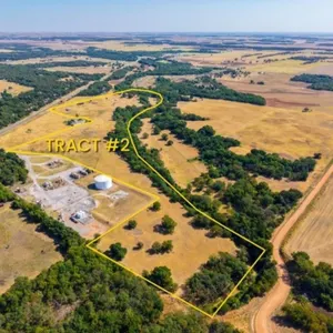 Tract #2: 46 +/- Acres lying N. of Indian Creek