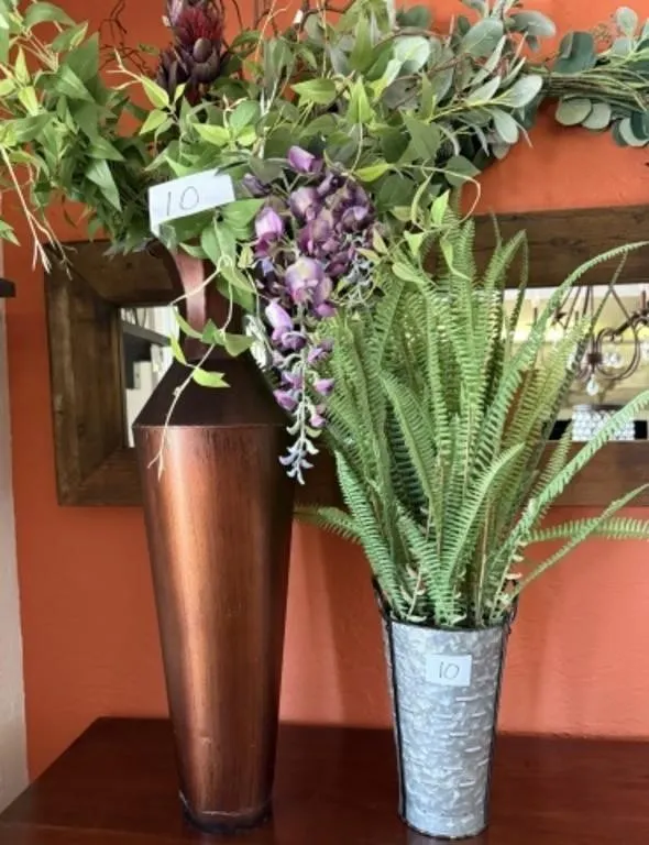 2 Artificial Plants in Pots