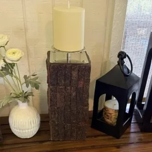 2 Lanterns w/ Battery Operated Candles, 2