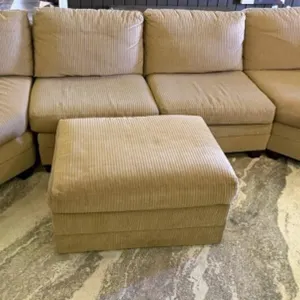 3-Section Sofa w/ Storage Ottoman