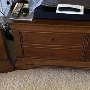 Media/Storage Cabinet w/ Matching Side Cabinet