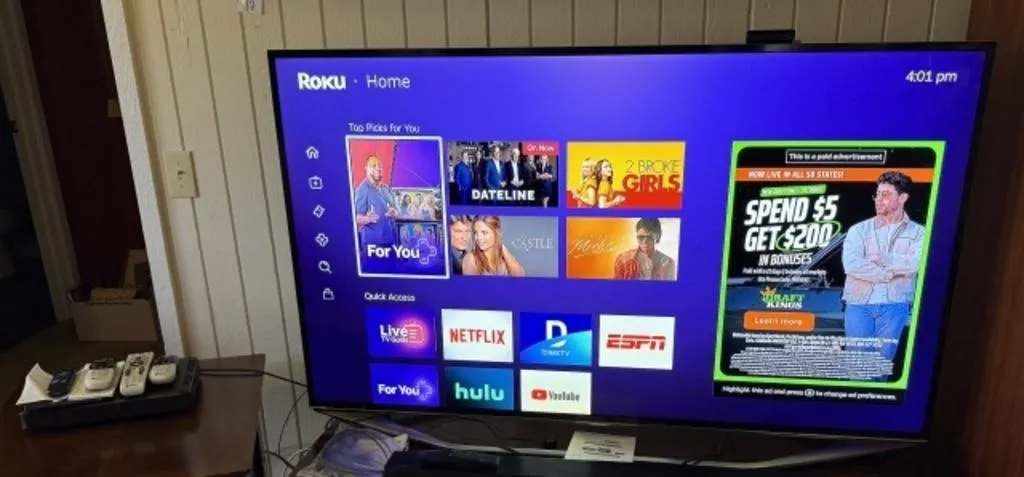 Samsung Approx. 60" TV, Samsung Sound Bar w/