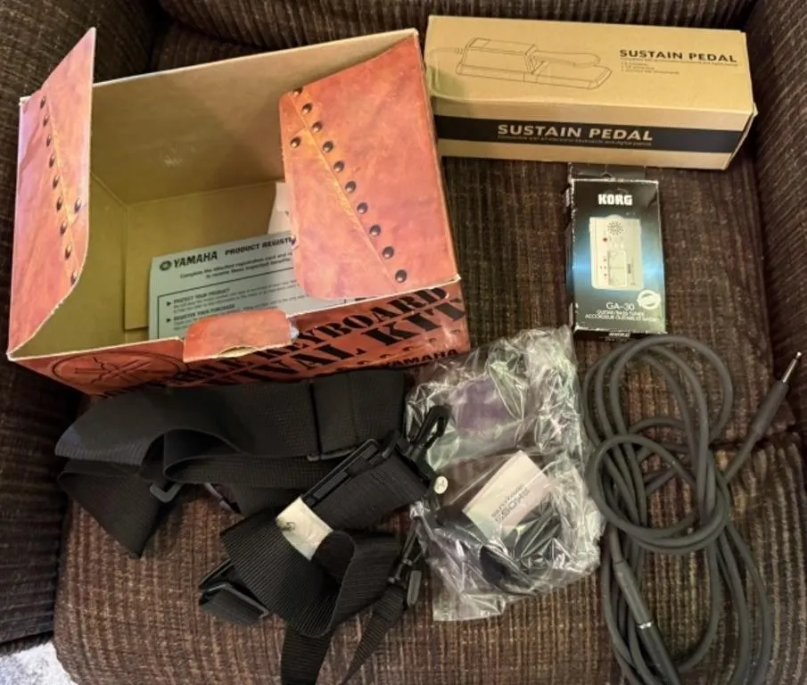 Sustain Pedal, Korg Guitar/Bass Tuner,