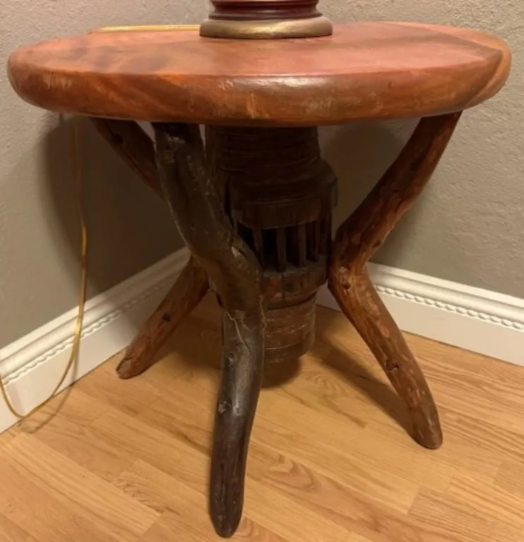Rustic Wooden Accent Table