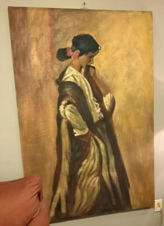 Large Scale Depiction of a Woman Art Piece