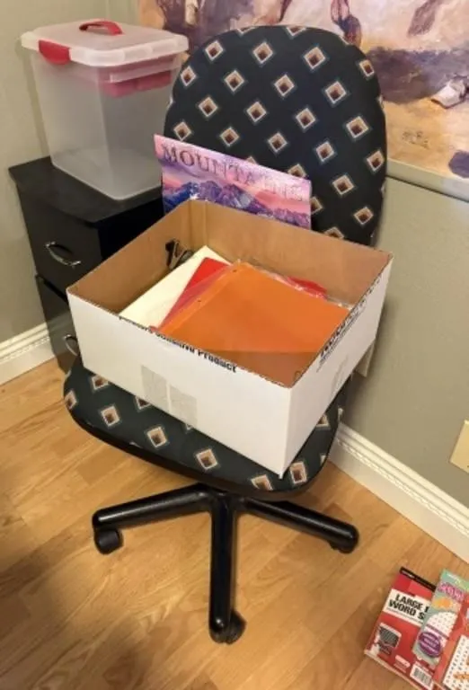 2-Drawer File Cabinet, Office Chair, Small