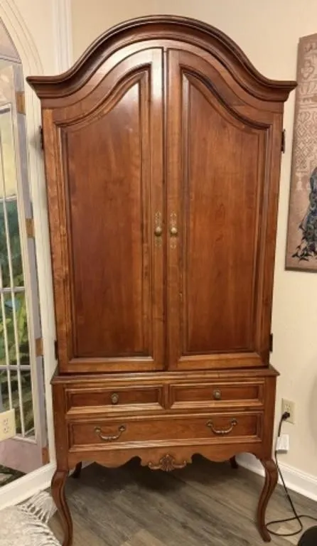 Vintage Wood Media Armoire