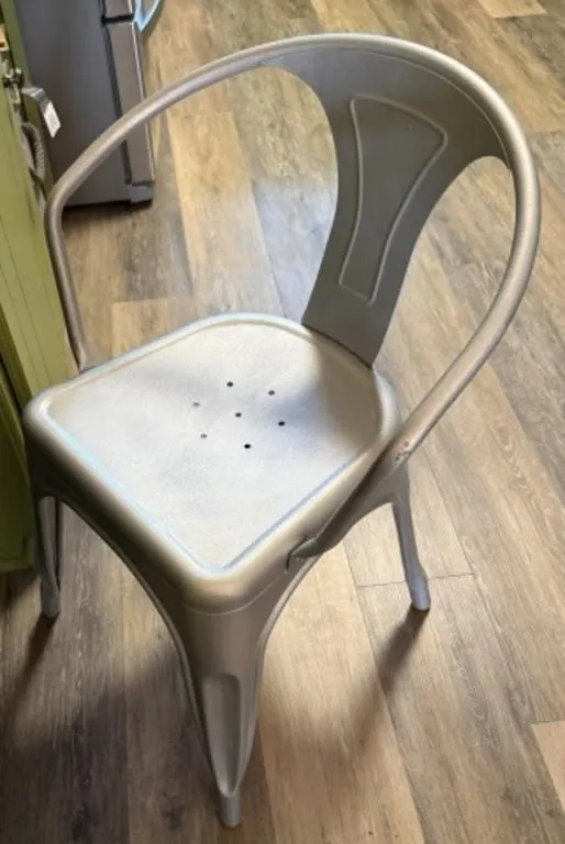 Metal Gray Chair